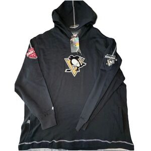 Vintage Majestic NHL Pittsburgh Penguins Men's Pull Over Hoodie Size 2X NWT